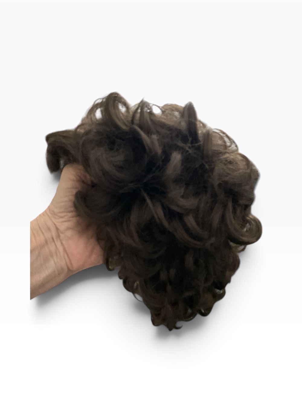 EVA GABOR COLLECTION Wig Brown Curly Vintage Synthetic Modacrylic Fiber VGC